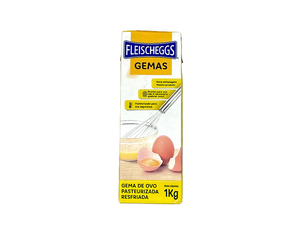 GEMA DE OVO PASTEURIZADA RESFRIADA FLEISCHEGGS 1 KG (CX 12 UN)